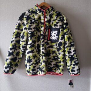 Limitless Sherpa Fleece Jacket Adult Large Camo Long-Sleeve Full-Zip BHM - NEW!